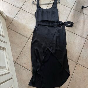 Saturn satin midi dress aritizia